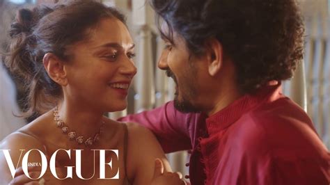 Watch Go Behind The Scenes With Aditi Rao Hydari Siddharth For The