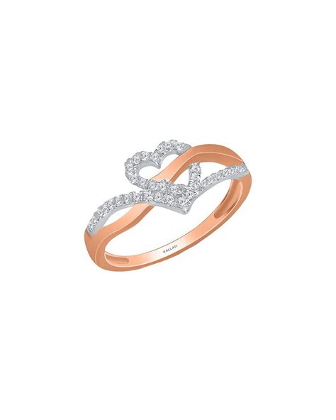 Buy Kallati K Two Tone Ct Tw Diamond Heart Ring Nocolor At