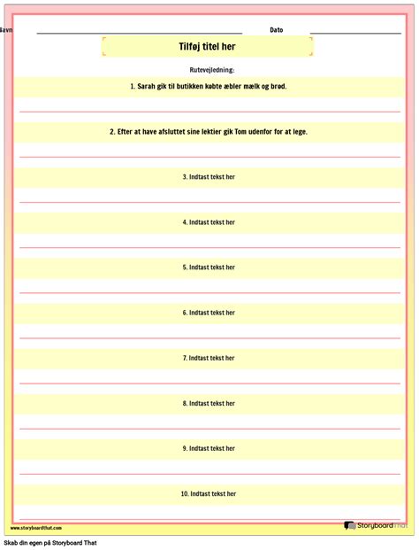 Arbejdsark Til Blandet Kommabrug Storyboard Par Da Examples
