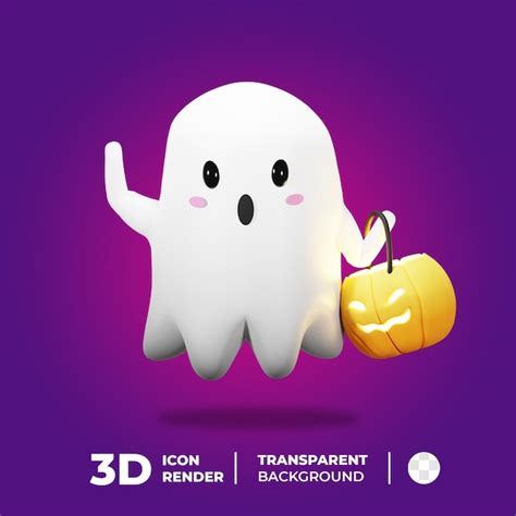 Icono De Halloween Fantasma Espeluznante Trae Linterna Archivo Psd