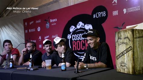 Sueño de Pescado Conferencia de Prensa Cosquin Rock 2018 YouTube