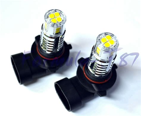 Led W Hb White K Two Bulbs Head Light High Beam Replacement