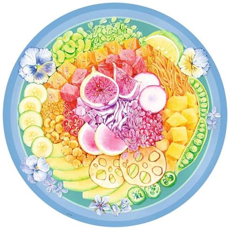 Ravensburger Puzzle Circle Of Colors Poke Bowl Teile