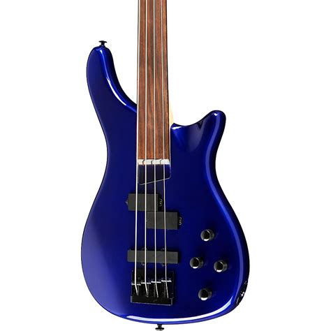 Rogue Lx200bf Fretless Series Iii Electric Bass Guitar Metallic Blue