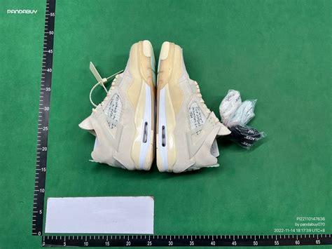 QC OFF WHITE AIR JORDAN 4 SAIL + ¥ 460.00 +WWTOP + PK + PandaBuy : r ...