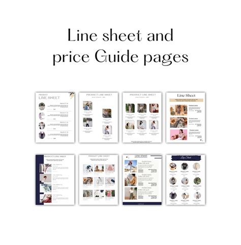 Line Sheet Template Wholesale Line Sheet Canva Line Sheet Template