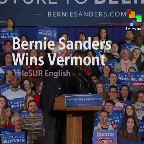 Bernie Sanders Celebrates His Progress At The Polls Video Dailymotion