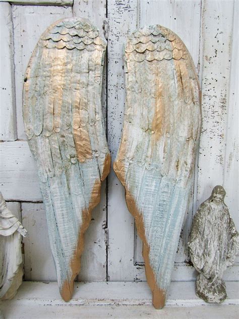 Wood Angel Wings Angel Wings Wall Decor Angel Decor Angel Art Beach Cottage Decor Cottage