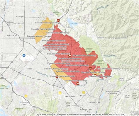 Trabuco Canyon Evacuation Map - Silverado Fire Map Areas Under ...