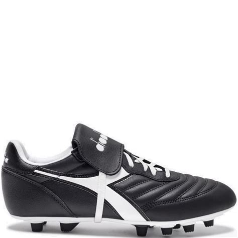 Diadora Brasil OG LT T MDPU Black White Firm Ground Soccer Cleats