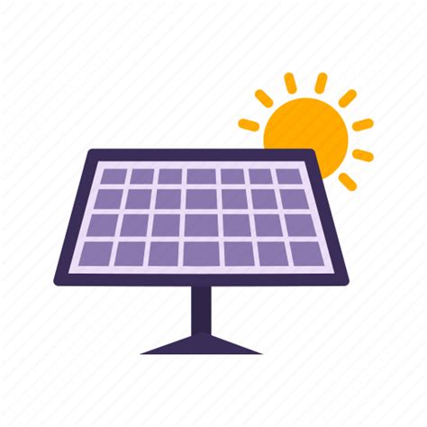 Electricity, energy, solar energy, solar panel icon