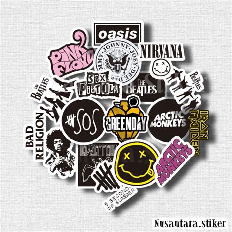 Jual Stiker Aesthetic Case Handphone Laptop Tumblr Stiker Band Rock N