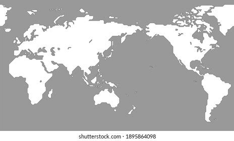 World Map Modern Simplified Outline World Stock Vector (Royalty Free ...