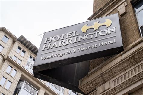 Washington Dc May 9 2019 Sign For Hotel Harrington Washington Dcs