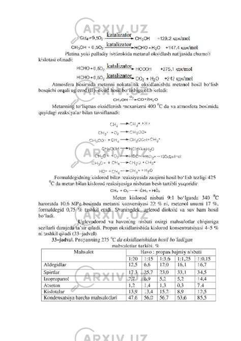 Neft Va Yo Ldosh Gazlardagi Alkanlarning Miqdori Kimyo Referatlar