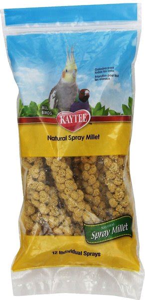 Kaytee Natural Spray Millet Bird Treats 12 Count