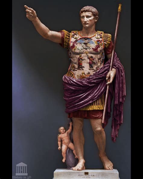 Augustus Of Prima Porta True Colors History In 3d Reconstruction