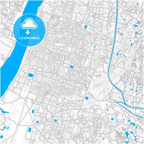 Kolkata, West Bengal, India, city map with high resolution roads ...