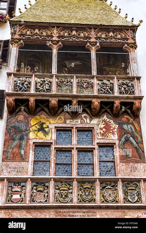 The Goldenes Dachl Golden Roof In The Old Town Of Innsbruck Austria