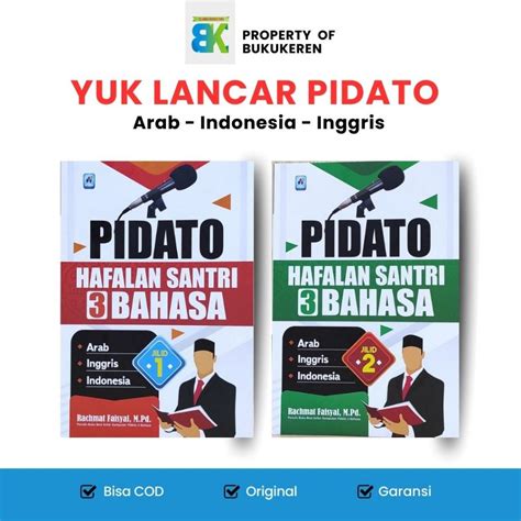 Jual Buku Pidato Hafalan Santri Bahasa Arab Indonesia Inggris