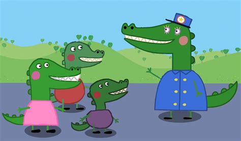 Mrs Crocodile Meets Three New Crocodiles By Pierapigandfriends On