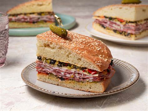 Classic New Orleans Muffuletta Sandwich Recipe