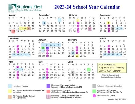 District calendar approved | Snow Elementary School