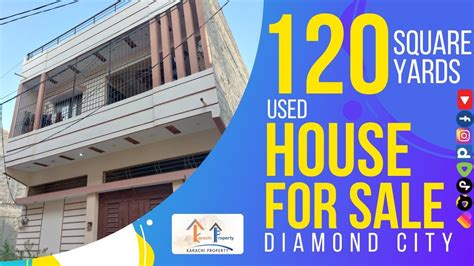 Square Yards Used Double Storey House For Sale In Diamond City Near