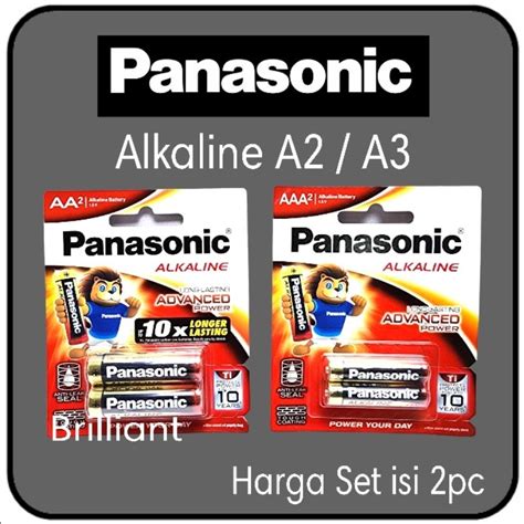 Jual Baterai PANASONIC Original A2 AA A3 AAA Harga Set Shopee