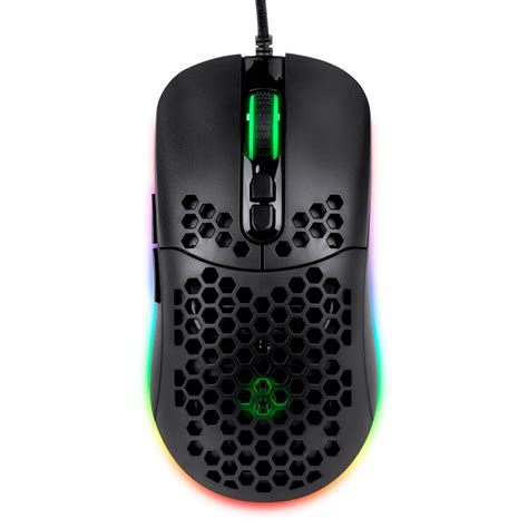 Mouse Ultra Leve Gamer Jackal Beast 1ms Rgb Fio Usb 7200dpi 1000hz