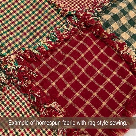 Primitive Red 7 Homespun Fat Quarter Jubilee Fabric