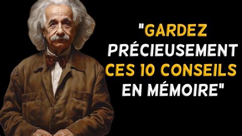 10 conseils inspirantes d Albert Einstein qui peuvent complètement