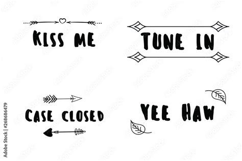 Kiss Me Case Closed Tune In Yee Haw Calligraphy Sayings For Print