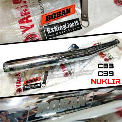 Jual KNALPOT BOBAN C33 C39 NUKLIR LASER RX KING RXS ORIGINAL KNALPOT