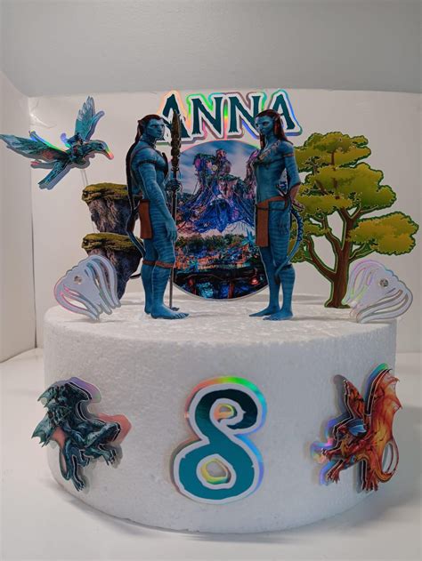 Avatar Theme Cake Topper, Avatar Party, Avatar Birthday. - Etsy