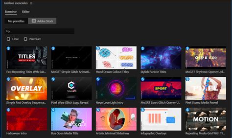 Instalaci N Y Uso De Plantillas De Gr Ficos Animados En Premiere Pro