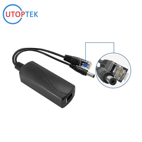 1000M Gigabit 48V To 5V Active Isolated PoE Splitter IEEE802 3af At For