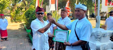 Desa Bulian Raih Juara Dalam Lomba Kebersihan Lingkungan Hidup