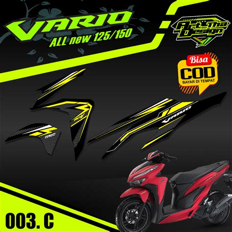 Cod Stiker Striping Variasi Lis Semifull Vario New