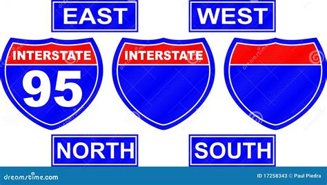 Interstate Road Sign Stock Photos - Image: 17258343