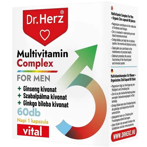 Dr Herz Multivitamin férfiaknak kapszula 60db BioBolt eu webáruház