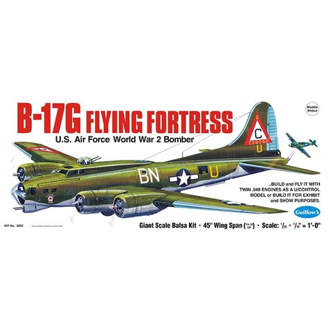 B17G Flying Fortress | B17G Flying Fortress Model Airplane Kit | AC Supply