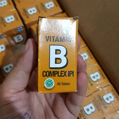 Vitamin B Complex Ipi 45 Tablet Kompleks Komplek Shopee Indonesia