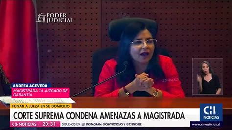 Corte Suprema Condena Amenazas A Jueza Que Dejo Libre A Carabinero Que