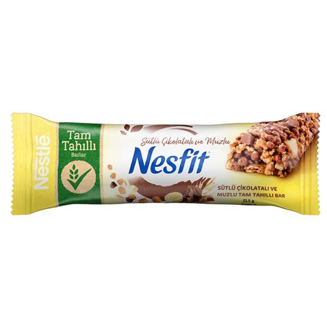 Nestl Nesfit S Tl Ikolatal Ve Muzlu Tam Tah Ll Bar G