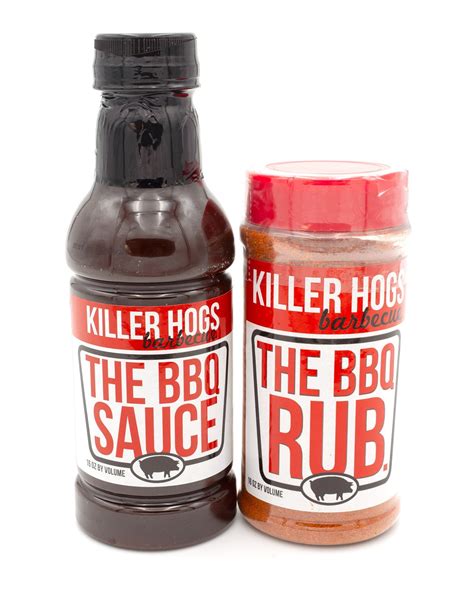 Killer Hogs 2 Pack Bbq Sauce And Bbq Rub Grumpy Man Foods