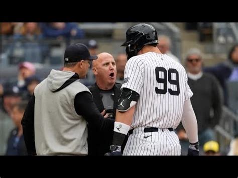 Yankees Star Aaron Judge Ejected For The First Time In Career YouTube