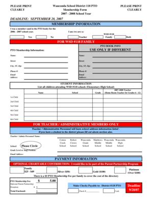 Fillable Online Membership Form Xls Will