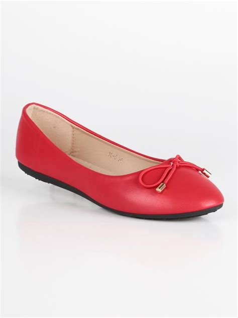 Mulanka Ballerine Rosse Con Fiocco Ballerine