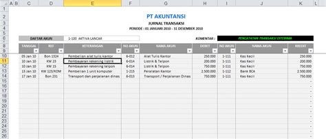 Aplikasi Laporan Keuangan Dengan Excel